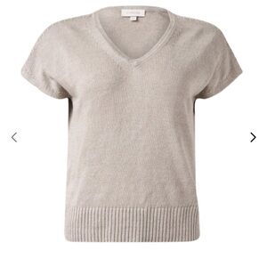 Kinross beige linen sweater
